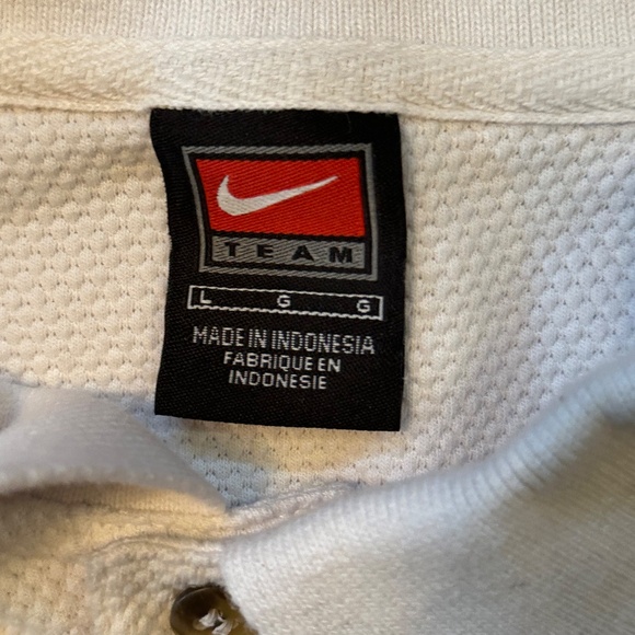 Vintage 00s Nike Michigan Knit Fabric Embroidered Baggy Polo - Picture 4 of 4